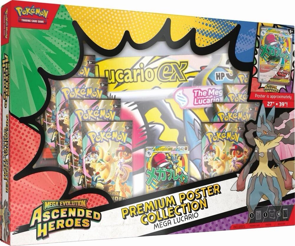 Ascended Heroes Premium Poster Collection (Lucario)